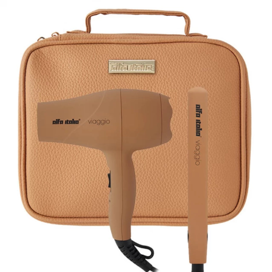 Alfa Italia Travel Set - Tan